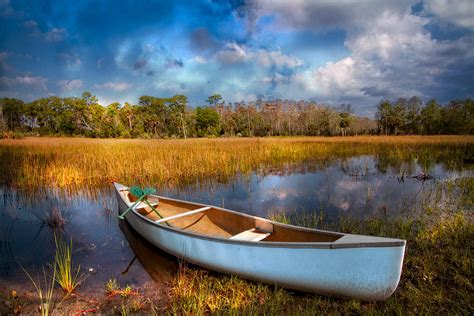 White Canoe Photograph by Debra and Dave Vanderlaan - Fine Art America