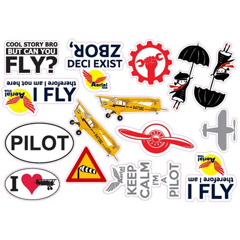 Père guitare Heureusement que pilot aviation stickers Brick Déchiffrer ...