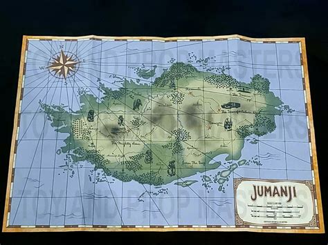 JUMANJI Film Replica Map Prop Welcome to the Jungle the Next Level Jack ...