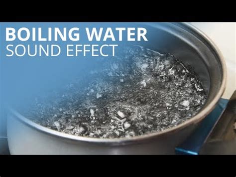 Boiling Water Sound Effect - High Quality Sound - YouTube