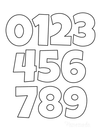 Free Printable Numbers for Crafts