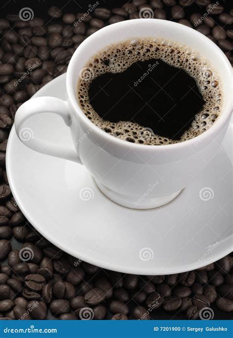 Cup Of Coffee With Foam Stock Photo - Image: 7201900