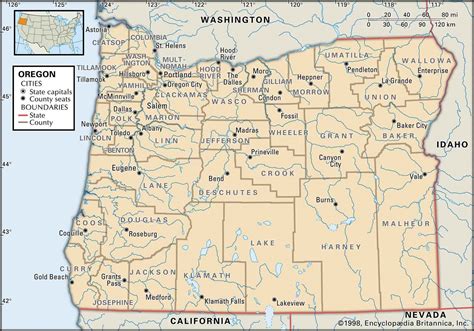 Oregon Township And Range Map - Map With Cities