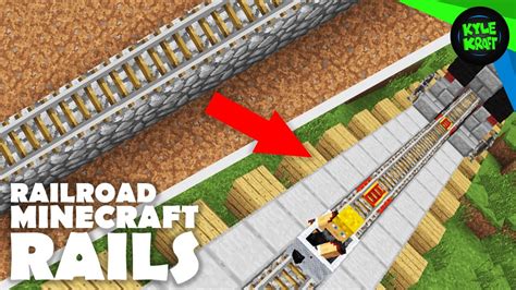 Minecraft | BETTER Survival Minecart Rails! - YouTube