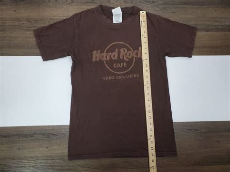 Vintage Hard Rock Cabo San Lucas Men Size Small Brown… - Gem