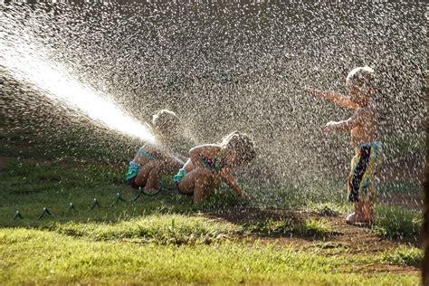 Children Playing In Water Sprinkler Free Stock Photo - Public Domain ...