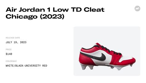 Air Jordan 1 Low TD Cleat Chicago (2023) - FJ6245-106