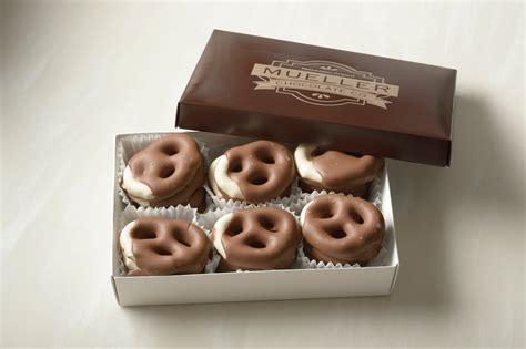 White & Milk Chocolate Covered Pretzels – Mueller Chocolate Co