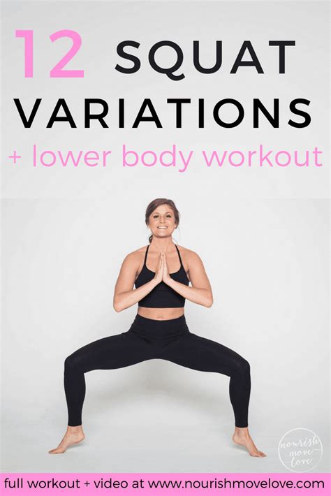 12 Squat Variations + Lower Body AMRAP Workout