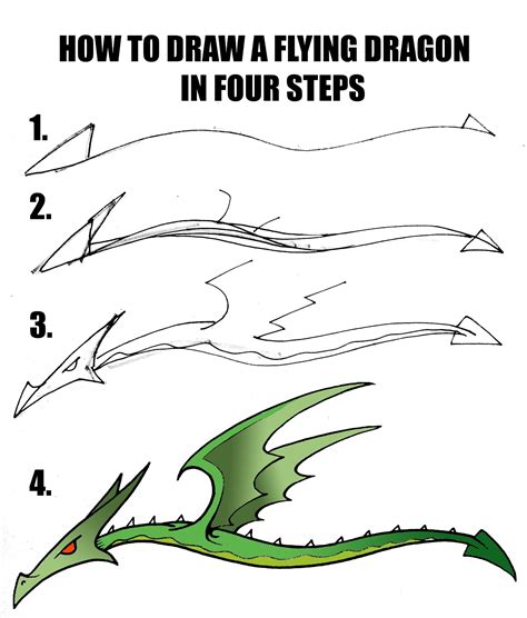 Step By Step Drawing Dragon Art at GetDrawings | Free download