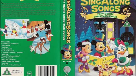 Disney Sing Along Songs Very Merry Christmas Songs (VHS, 1997) #5 In ...