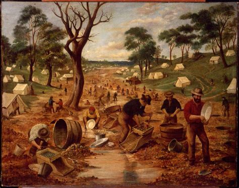 Edwin Stocqueler Australian Gold Diggings 1855 | Australian gold, Gold ...