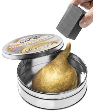 Huge Tin of Gold Magnetic Putty: One pound of shimmering magnetized putty.