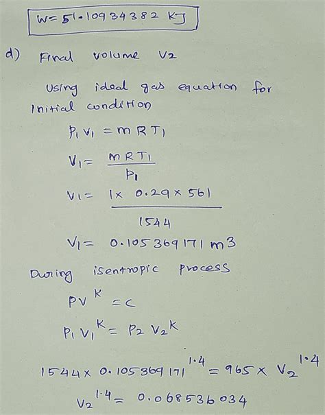 [Solved] A gas has R = 290 J/kgK and cp = 1.02 kJ/kgK expands ...