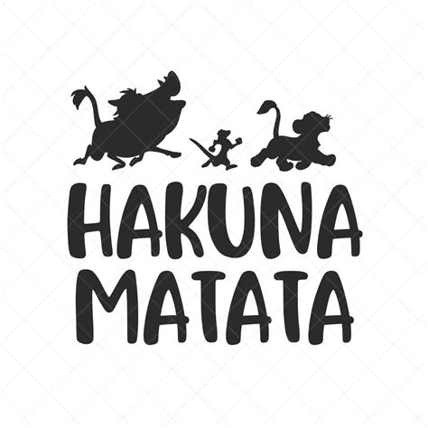 Hakuna Matata SVG Timon and Pumbaa SVG Disney Svg Png Eps | Etsy