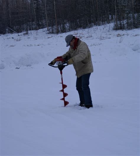 Ice Fishing in Chena Lakes