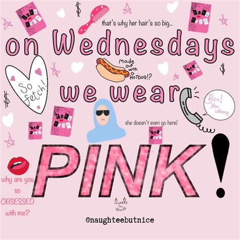 On Wednesdays we wear pink mean girls quotes | Happy wednesday quotes ...