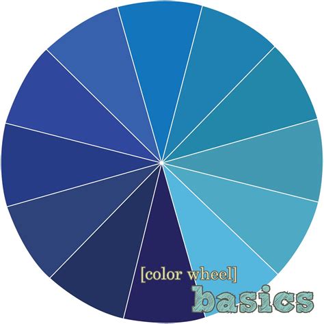 Shades Of Blue Color Wheel