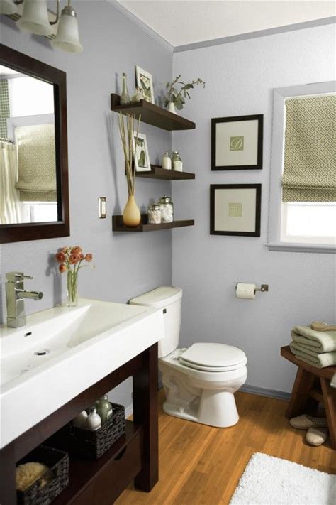 Love the grey and brown. | Bathroom | Bathroom makeovers on a budget ...