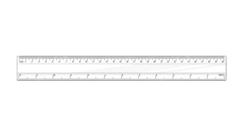 Transparent 30cm Ruler With Both Cm And Inch Scale Vector, Tool, Line ...