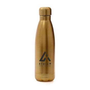 Gold Water Bottle printed and personalised from the UK's friendliest ...