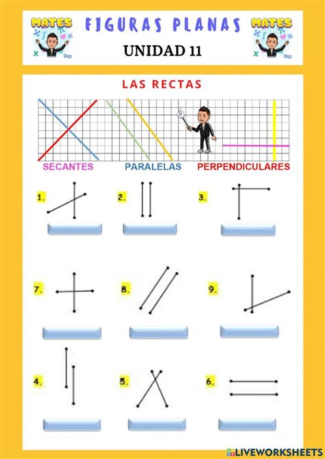 Ficha online de Rectas para Tercero de Primaria. Puedes hacer los ...