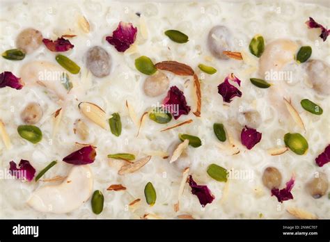 Indian Fasting Food Sabudana Kheer, Sagudana Khir Or Sago Seed Pudding ...