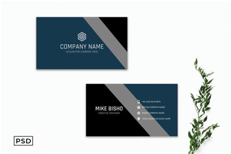 Modern Blue Business Card Template - Free Download