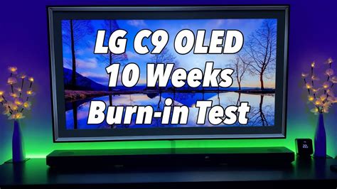 65” LG C9 OLED Burn in Test - 10 Weeks - YouTube