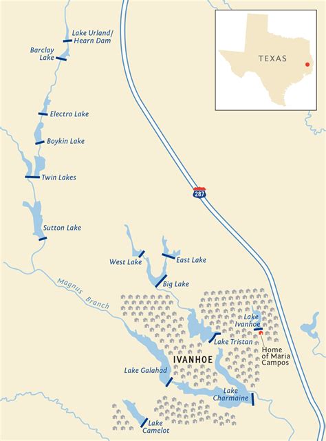 Ivanhoe Dam Map | Dolmarva Design Maps