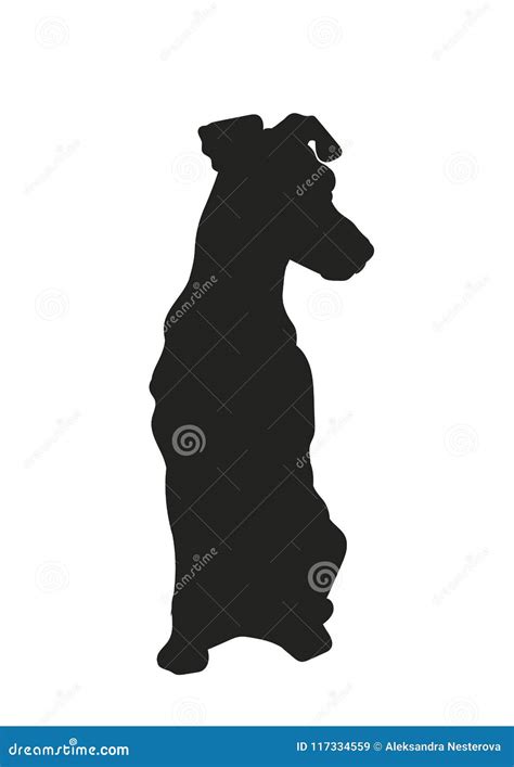 Dog Sitting, Silhouette, Vector Stock Vector - Illustration of hunting ...