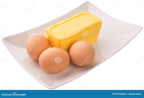 Eggs and Butter V stock photo. Image of oily, fresh, protein - 39755490