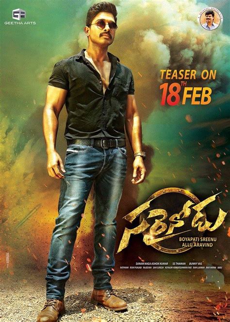 Allu Arjun Sarainodu Movie First Look ULTRA HD Posters WallPapers ...