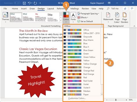 Create Custom Theme Colors In Word - Design Talk