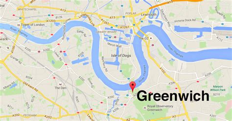 Map Of England Greenwich - Danice Doralynne