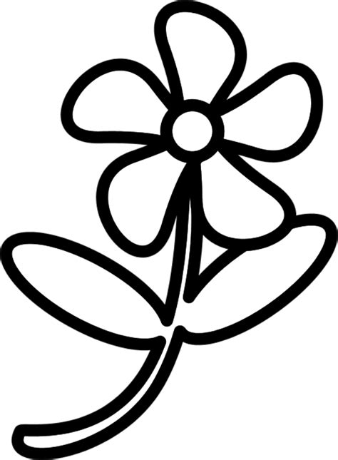 Simple Flower Outline Vector | Clipart Panda - Free Clipart Images