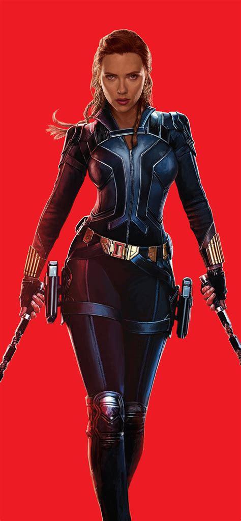 1242x2688 Resolution Scarlett Johansson as Natasha Romanoff 4K Black ...