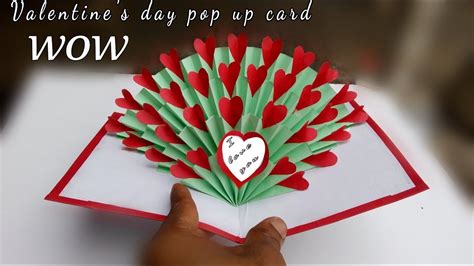 Hand made gift for valentines day. valentines day pop up card tutorial ...