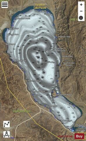 Pyramid Lake Fishing Map | Nautical Charts App