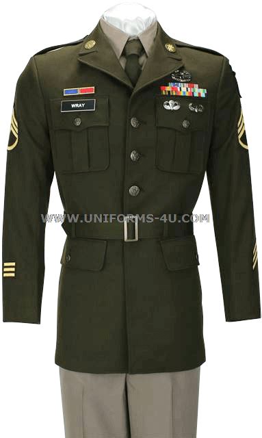 U.S. ARMY MALE ARMY GREEN SERVICE UNIFORM (AGSU) LONG-SLEEVE SHIRT