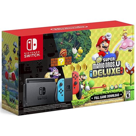 Nintendo Switch Console New Super Mario Bros Deluxe Edition | Shopee ...