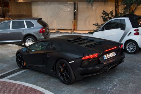 Matte Black Lamborghini Aventador LP700-4 [4630x3091] via Classy Bro