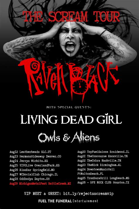 RAVEN BLACK Announces THE SCREAM TOUR Summer 2023 Dates with Special ...