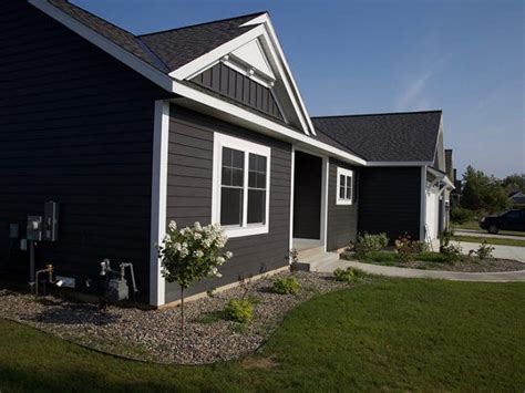 Dark Gray Siding With White Trim | Exterior Color Selections - Northern ...