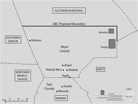 Abandoning Abyei: Destruction and Displacement, May 2008: Map of the ...