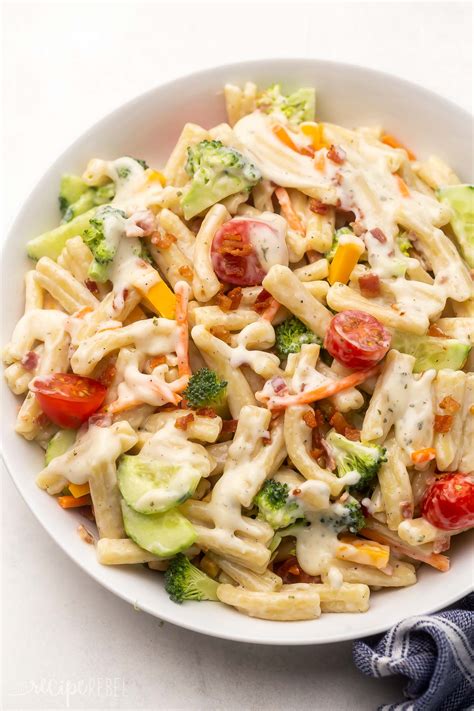 Bacon Ranch Pasta Salad - The Recipe Rebel