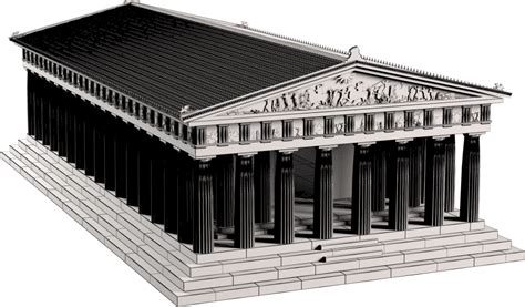 Download HD 3 Parthenon Royalty-free 3d Model Transparent PNG Image ...