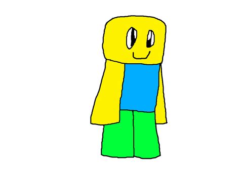 Roblox Drawing of a Noob by LaceyPowerPuffGirl on DeviantArt