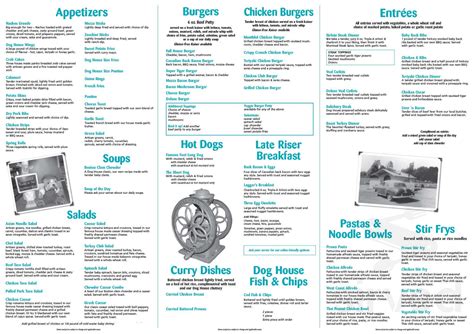 Dog House Restaurant & Take Out menu in Duncan, British Columbia