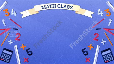 Math Class Objectives Zoom Background Template Visme | Images and ...